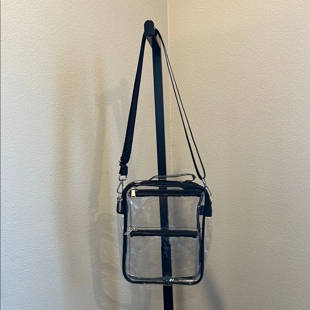 Transparent Black Crossbody Bag NWOT